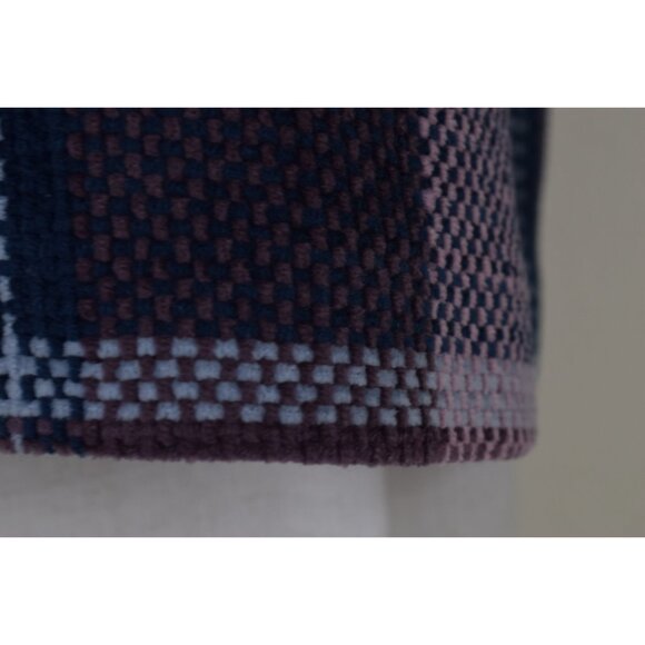 Vintage 80s Acrylic Plaid Boxy‎ Polyester Jacket size 10P - Picture 6 of 10